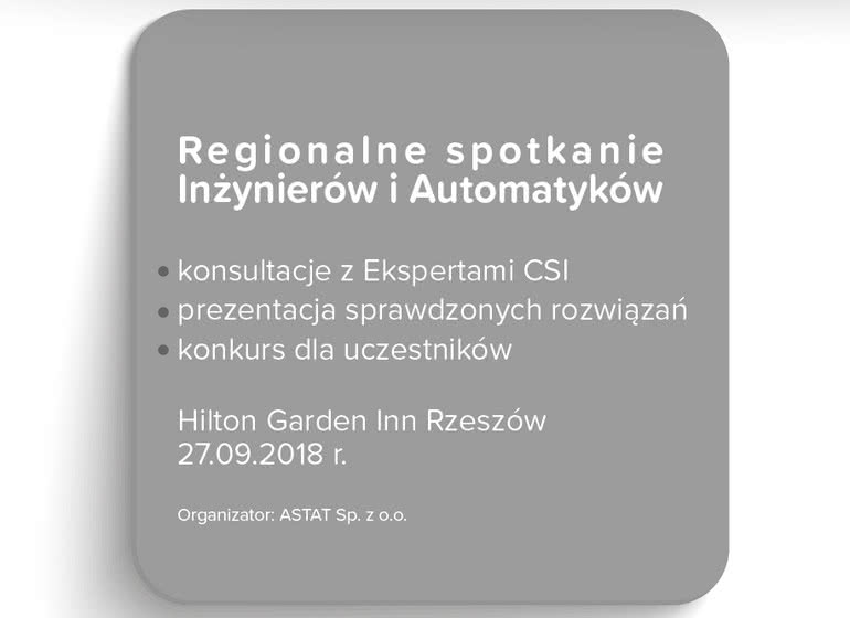 Regionalne spotkanie Inżynierów i Automatyków w Rzeszowie 