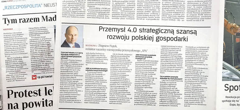 Przemysł 4·0 stanowi strategiczną szansę rozwoju polskiej gospodarki 