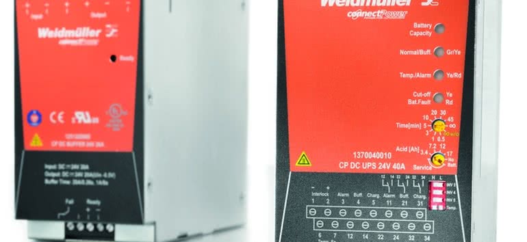 Zasilacze bezprzerwowe DC UPS firmy Weidmüller 