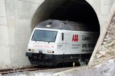 Gotthard-Basistunnel z instalacjami ABB przyjął pierwszy przejazd pasażerski 