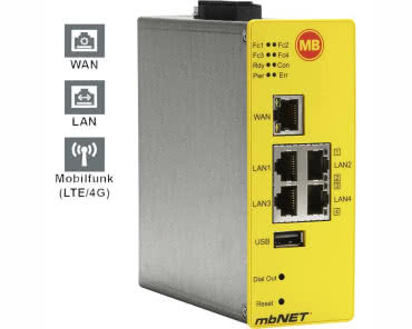 Router przemysłowy USB, LAN, LTE MB Connect Line MB GmbH