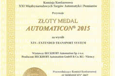 XTS – Złoty Medal Automaticon® 2015 