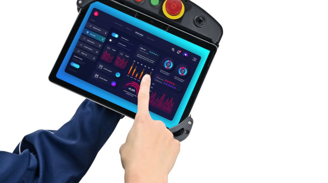 Uchwyt tabletu z serii Safety Commander o zwiększonej funkcjonalności
