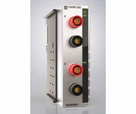 Dwukanałowy terminal EtherCAT do pomiaru napięcia do 1000 V w akumulatorach i silnikach