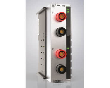 Dwukanałowy terminal EtherCAT do pomiaru napięcia do 1000 V w akumulatorach i silnikach