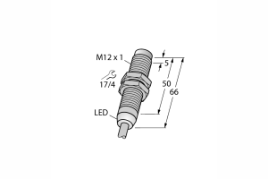 Czujnik indukcyjny M12 - NI4-M12-AN6X - Turck