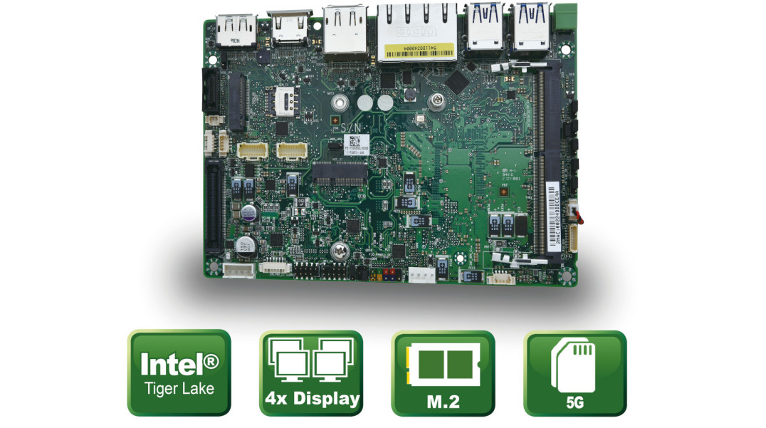 Komputer jednopłytkowy formatu 3,5" z mikroprocesorem Tiger-Lake UP3