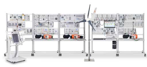 Stanowiska szkoleniowe do badania maszyn elektrycznych firmy Lucas-Nülle 