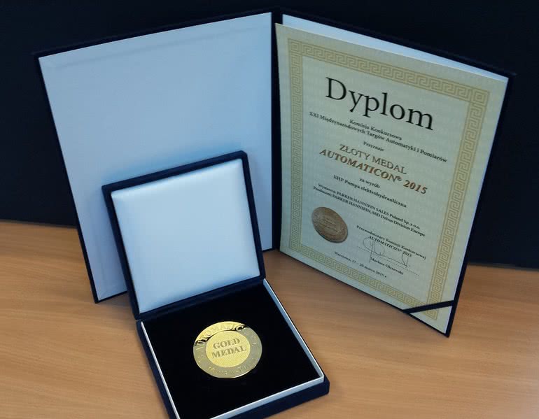 Złoty Medal Targów Automaticon 2015 dla pompy elektrohydraulicznej EHP 