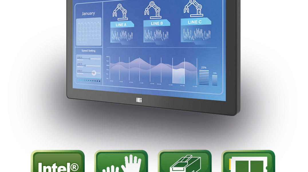 Energooszczędny komputer panelowy formatu 13,3" z mikroprocesorem Elkhart Lake