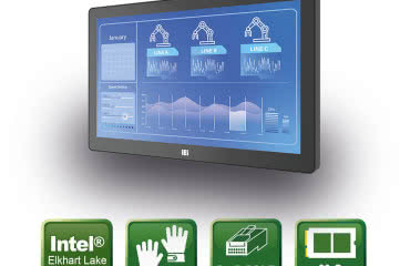 Energooszczędny komputer panelowy formatu 13,3" z mikroprocesorem Elkhart Lake 