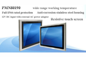 Monitor panelowy 19" w obudowie ze stali nierdzewnej o stopniu ochrony IP66
