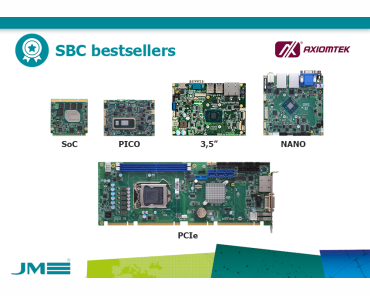 Pełen wybór wśród standardów SBC 3,5”/NANO/PICO/SoC/PCIe zapewniony przez Axiomtek, a każdy przemyślany