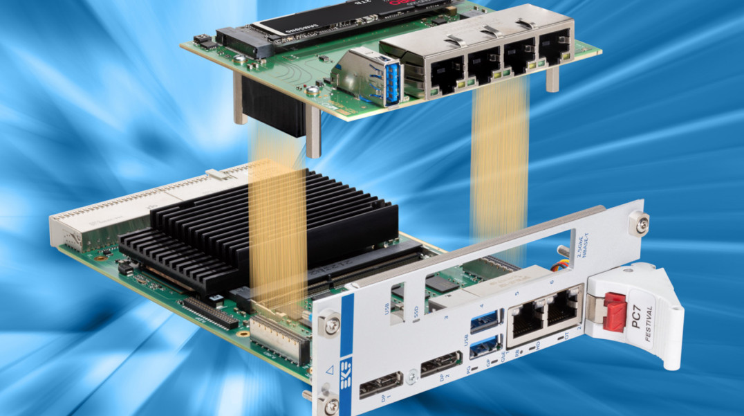 Moduł I/O z 4 portami 2.5GBASE-T do kart mikroprocesorowych CompactPCI PlusIO i CompactPCI Serial