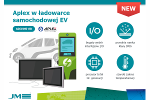 Poznaj możliwości komputerów panelowych Aplex i zapoznaj się z case study zastosowania ARCHMI-8B w ładowarce samochodowej EV