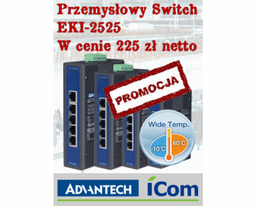 EKI-2525  - Przemysłowy switch firmy Advantech w promocyjnej cenie 225 zł