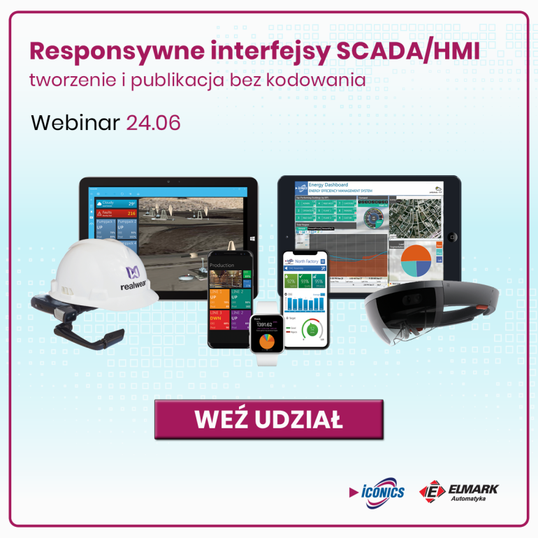 Webinarium – responsywne interfejsy SCADA/HMI bez programowania 