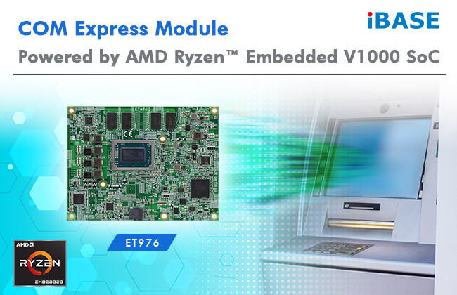 Komputer COM Express Type 6 z mikroprocesorem AMD Ryzen Embedded V1000