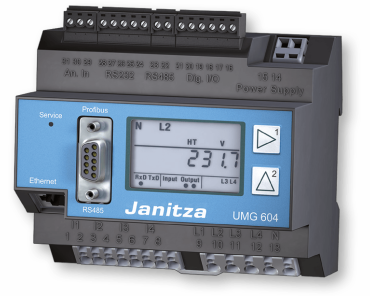 UMG 604 - Wielozadaniowy analizator jakości energii elektrycznej z Ethernetem