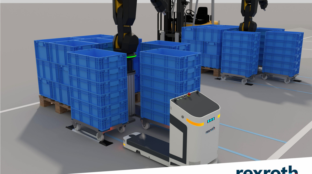 System transportu samojezdnego ActiveShuttle do automatyzacji logistyki wewnątrzzakładowej