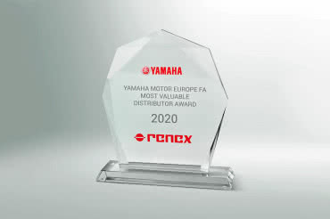 Renex otrzymał nagrodę Yamaha Most Valuable Distributor Award 