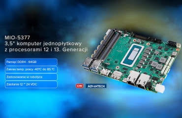 MIO-5377 - 3,5" komputer jednopłytkowy z procesorami 12. i 13. generacji 