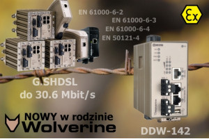 Westermo - Modem G.SHDSL (do 30,6 Mbit/s do 15 km!) oraz Switch zarządzalny z funkcją routingu w jednej obudowie - Rodzina DDW
