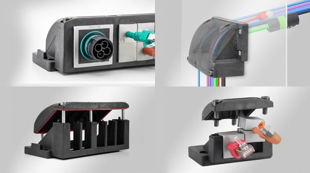 Obudowy przejść kablowych 90° o stopniu ochrony do IP65