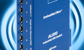 Switch przemysłowy Single Pair Ethernet z portami 1000BASE-T i 7 x 100BASE-T1