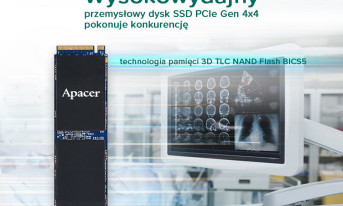 Wysokowydajny przemysłowy dysk SSD PCIe Gen4 x4 firmy Apacer pokonuje konkurencję