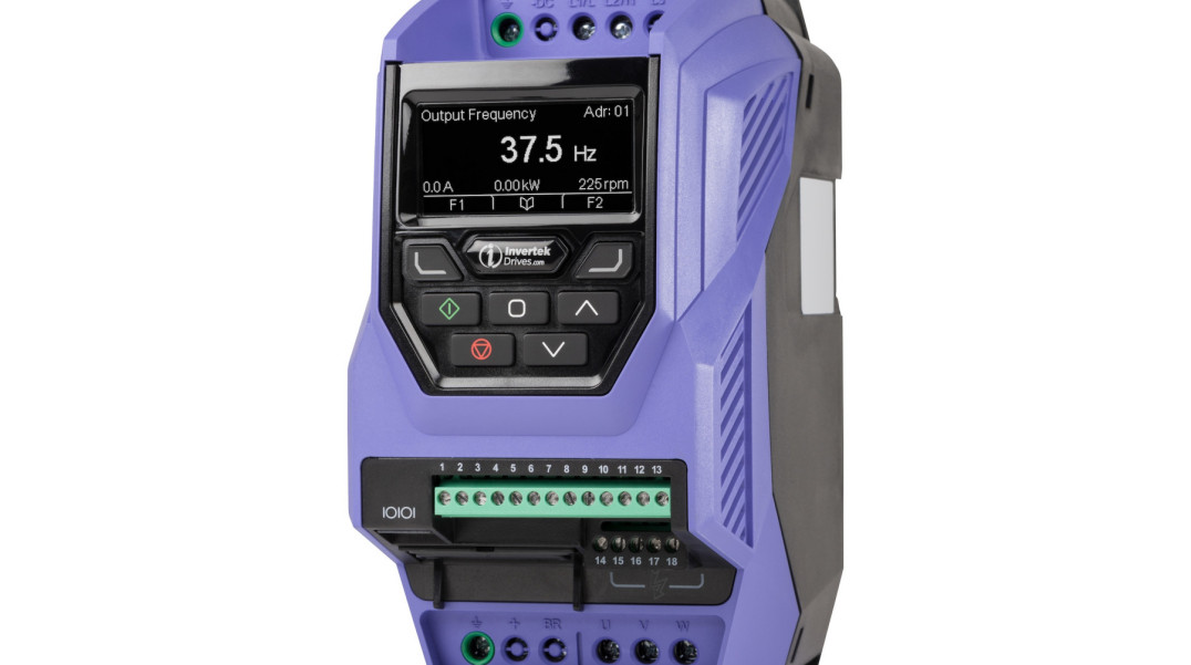 Napędy Optidrive P2 IP20 w wersji z wyświetlaczem TFT High-Definition