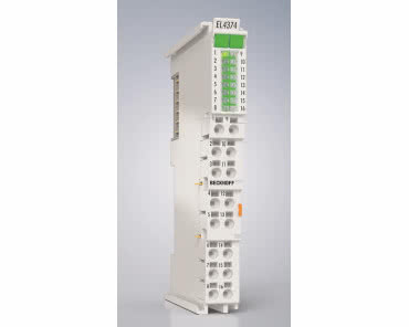 Wielofunkcyjny, konfigurowalny terminal I/O EtherCAT z liniami 10 V/20 mA