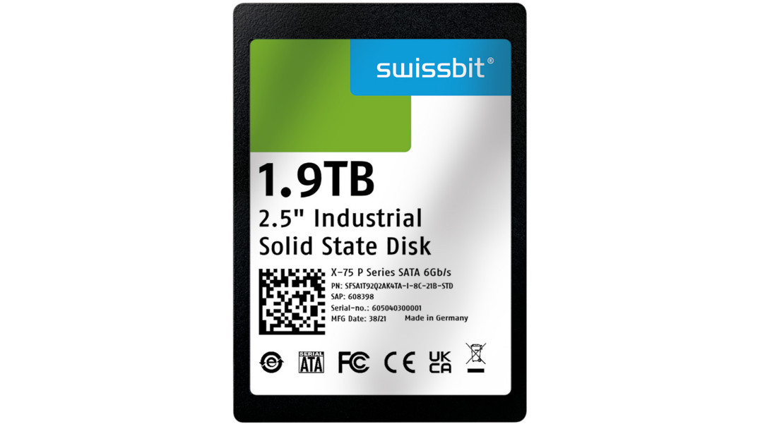 Przemysłowe dyski SSD SATA o pojemności do 1,92 TB z technologią 3D NAND
