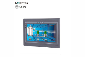 WECON 7 inch hmi touchscreen panel pc with 800*400 resolution