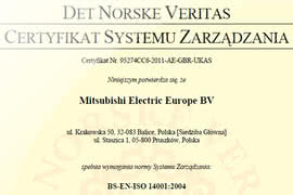 Mitsubishi Electric wdrożyło ISO 14001:2004 