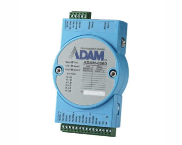 ADAM-6260 – Moduł 8 wyjść przekaźnikowych z funkcją switcha i logiką GCL firmy Advantech