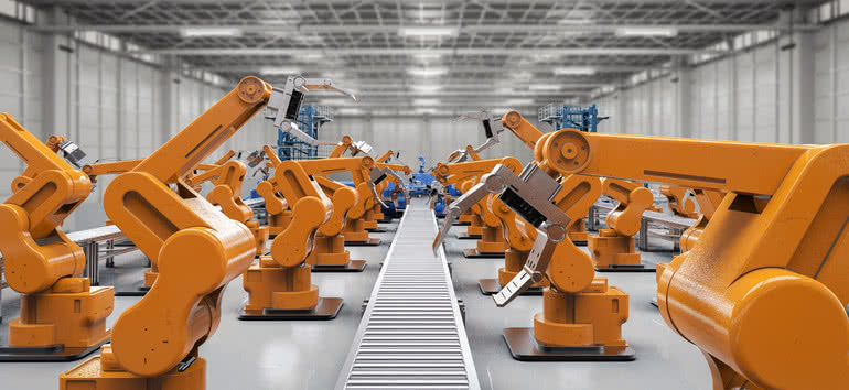 Globalna sprzedaż robotów przemysłowych podwoiła się w ciągu pięciu lat 