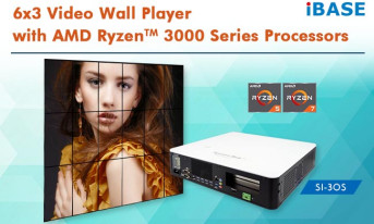 Player multimedialny z mikroprocesorem AMD Ryzen 3000 do ścian wideo wall 6 x 3