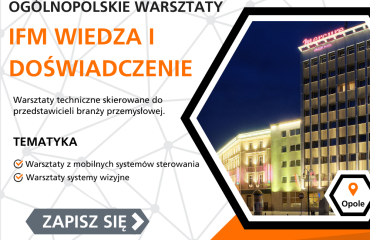 Innowacje w automatyce – zapisz się na warsztaty ifm electronic już dziś! 