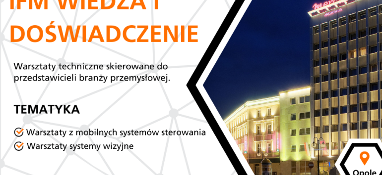 Innowacje w automatyce – zapisz się na warsztaty ifm electronic już dziś! 