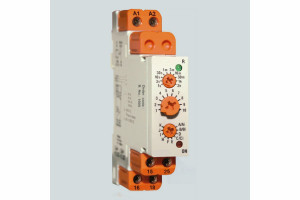 Wielofunkcyjny timer na szynę DIN z wyjściem przekaźnikowym SPDT 5 A/250 V<sub>AC</sub>