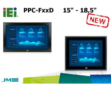 Komputer panelowy iEi PPC-FxxD z 4 przekątnymi do wyboru