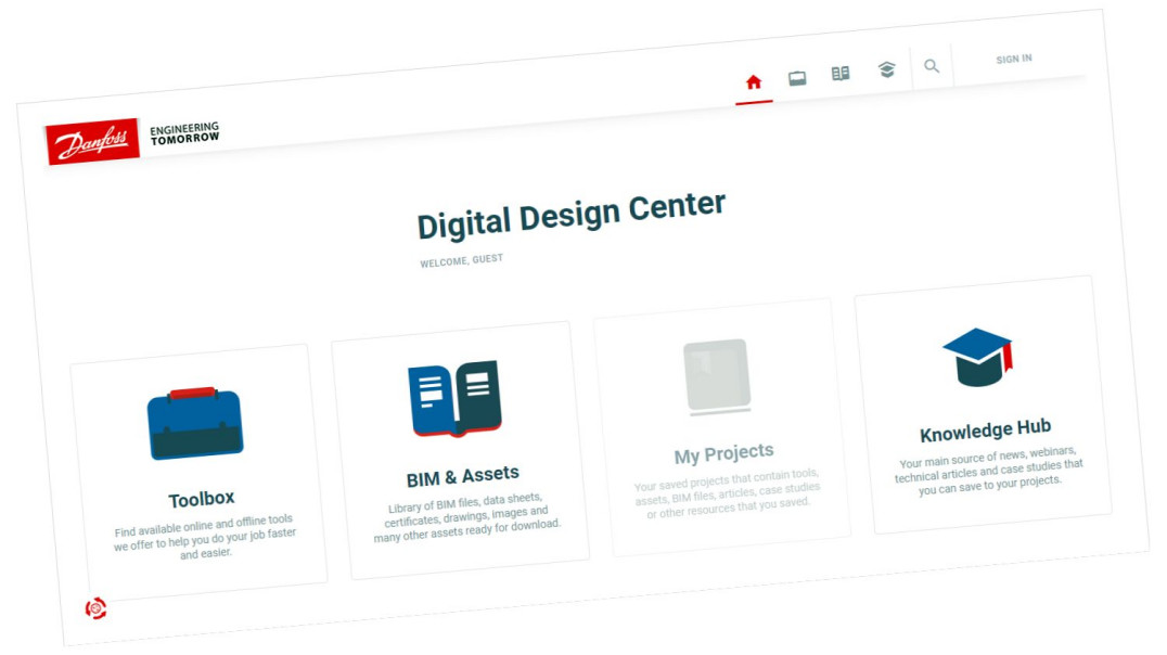 Platforma Digital Design Center firmy Danfoss