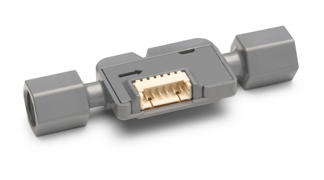 Dwukierunkowe czujniki przepływu z wyjściem I2C o zakresie pomiarowym 40 ml/min.