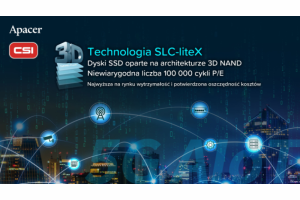 Dyski SSD 3D NAND firmy Apacer z najwyższą dostępną na rynku wytrzymałością