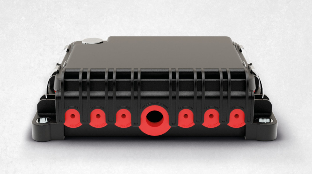 Małogabarytowa skrzynka bezpiecznikowa o stopniu ochrony IP66 na 6 bezpieczników MIDI