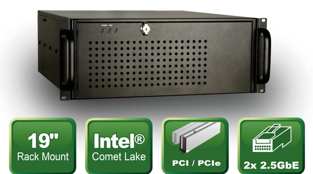 Przemysłowy komputer 19-calowy half-size z mikroprocesorem Core i3 10. generacji