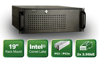 Przemysłowy komputer 19-calowy half-size z mikroprocesorem Core i3 10. generacji