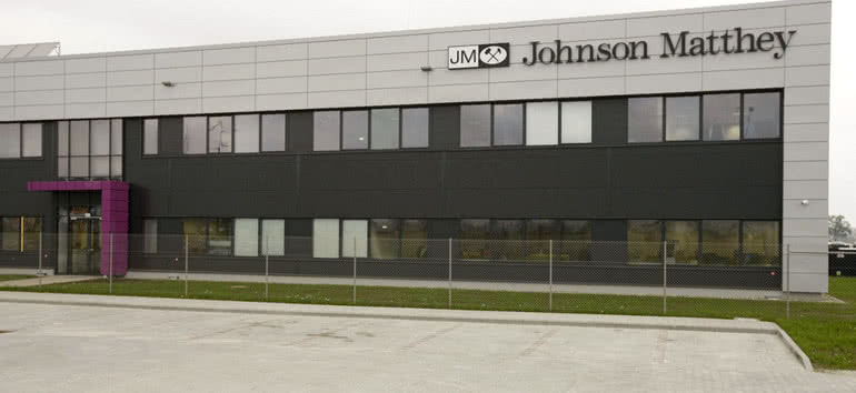 W Gliwicach powstaje nowy zakład firmy Johnson Matthey 