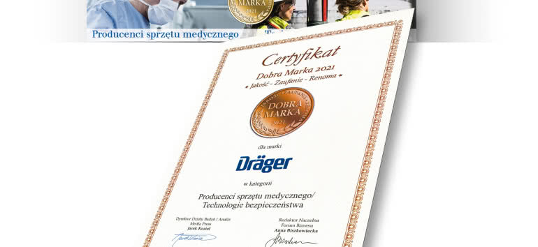 Dräger uhonorowany tytułem Dobra Marka 2021 